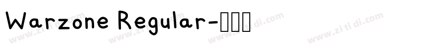 Warzone Regular字体转换